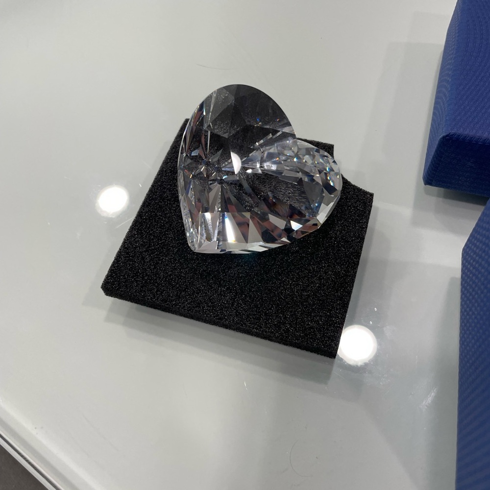 Swarovski Clear Crystal Heart Accent